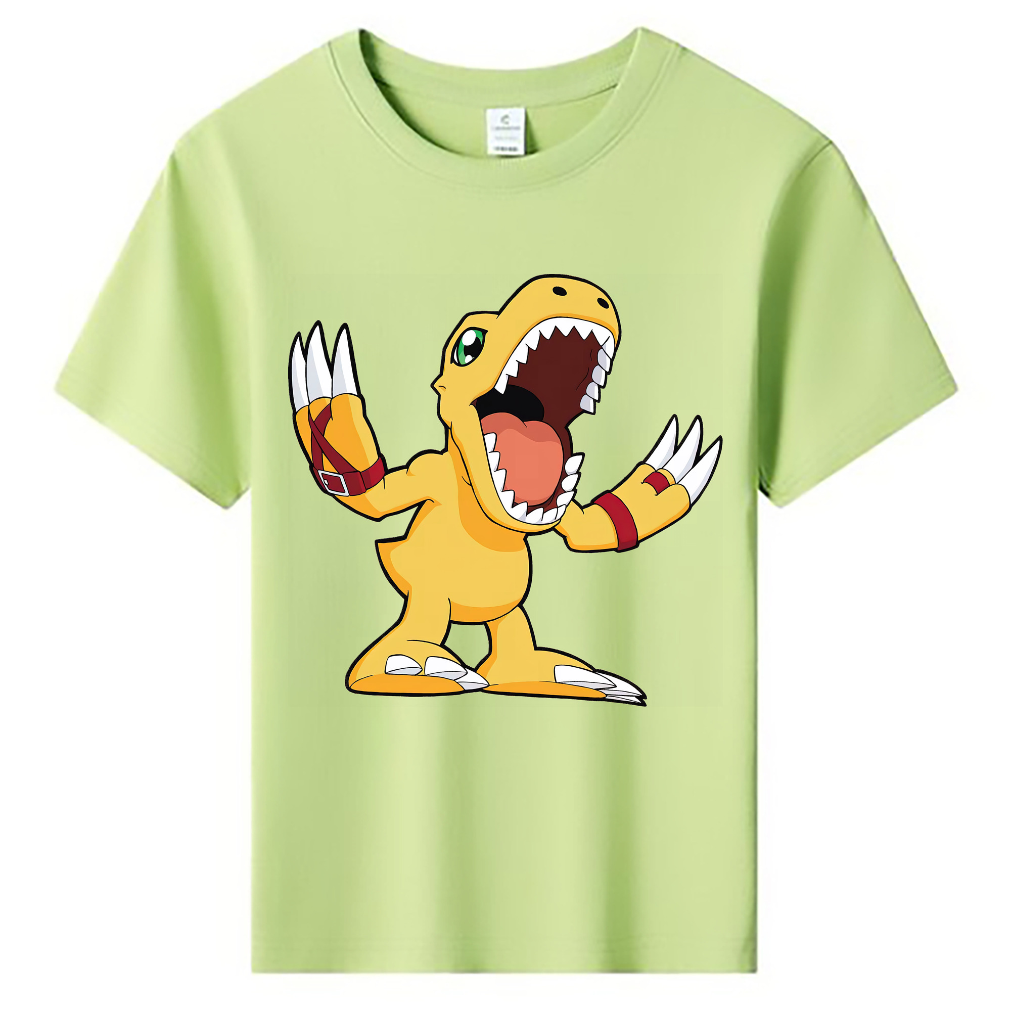 （画像用） Digimon デジタルモンスター/デジモン 綿100％キッズTシャツ（フロントプリント）